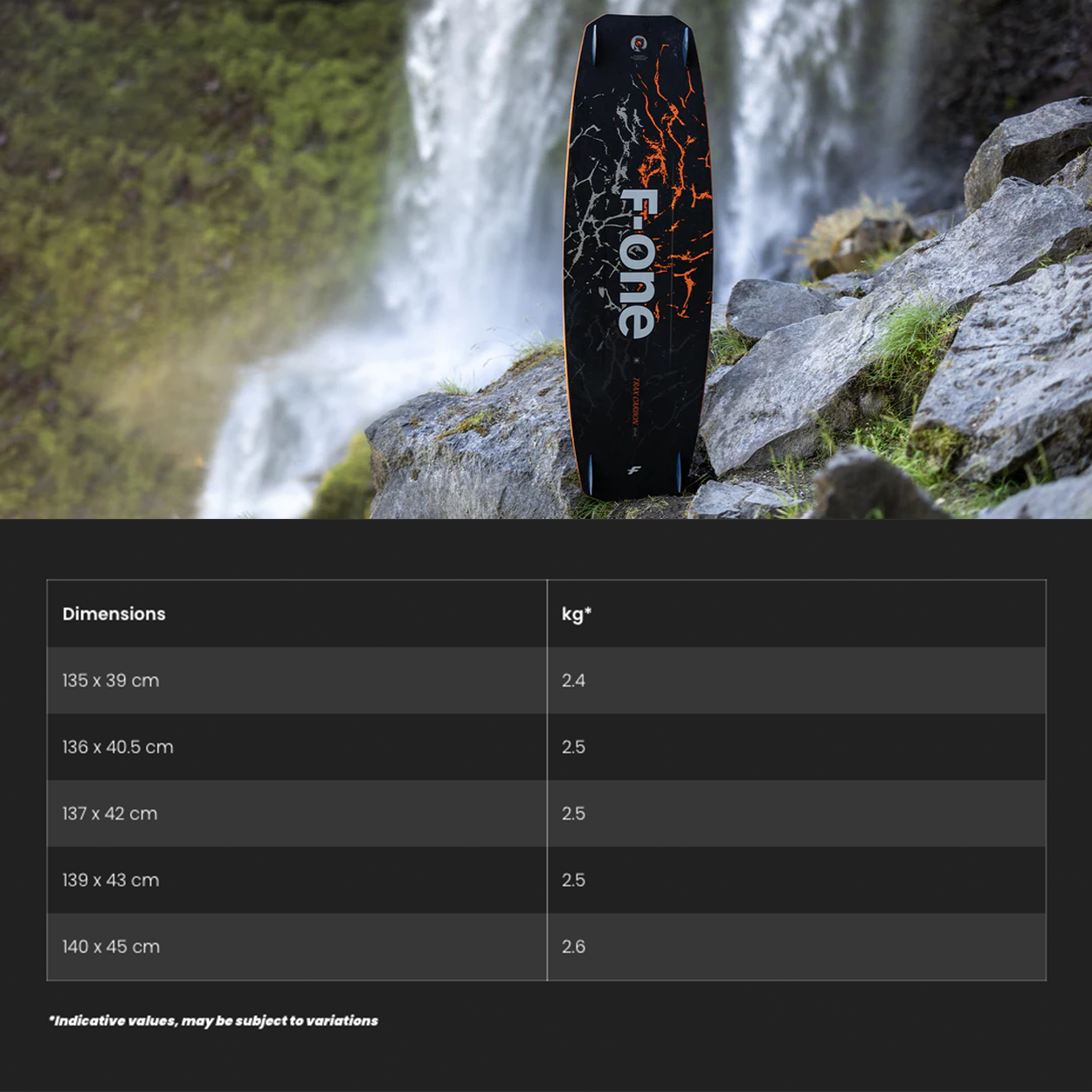 Trax HRD Carbon Kiteboard