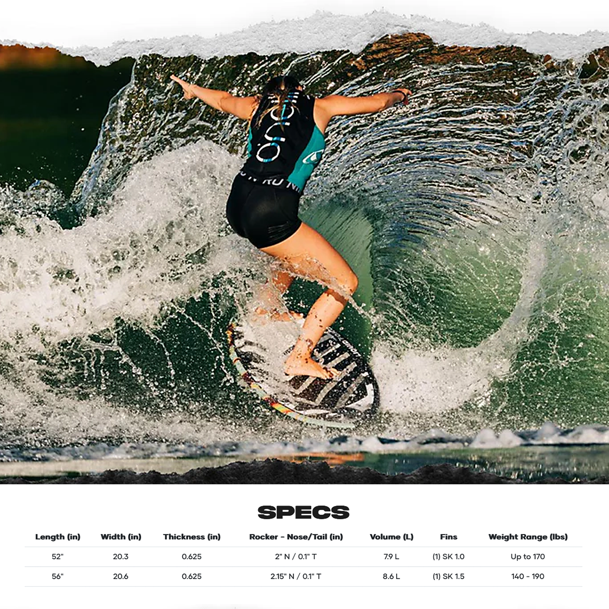 Ace Skim Wakesurf Board