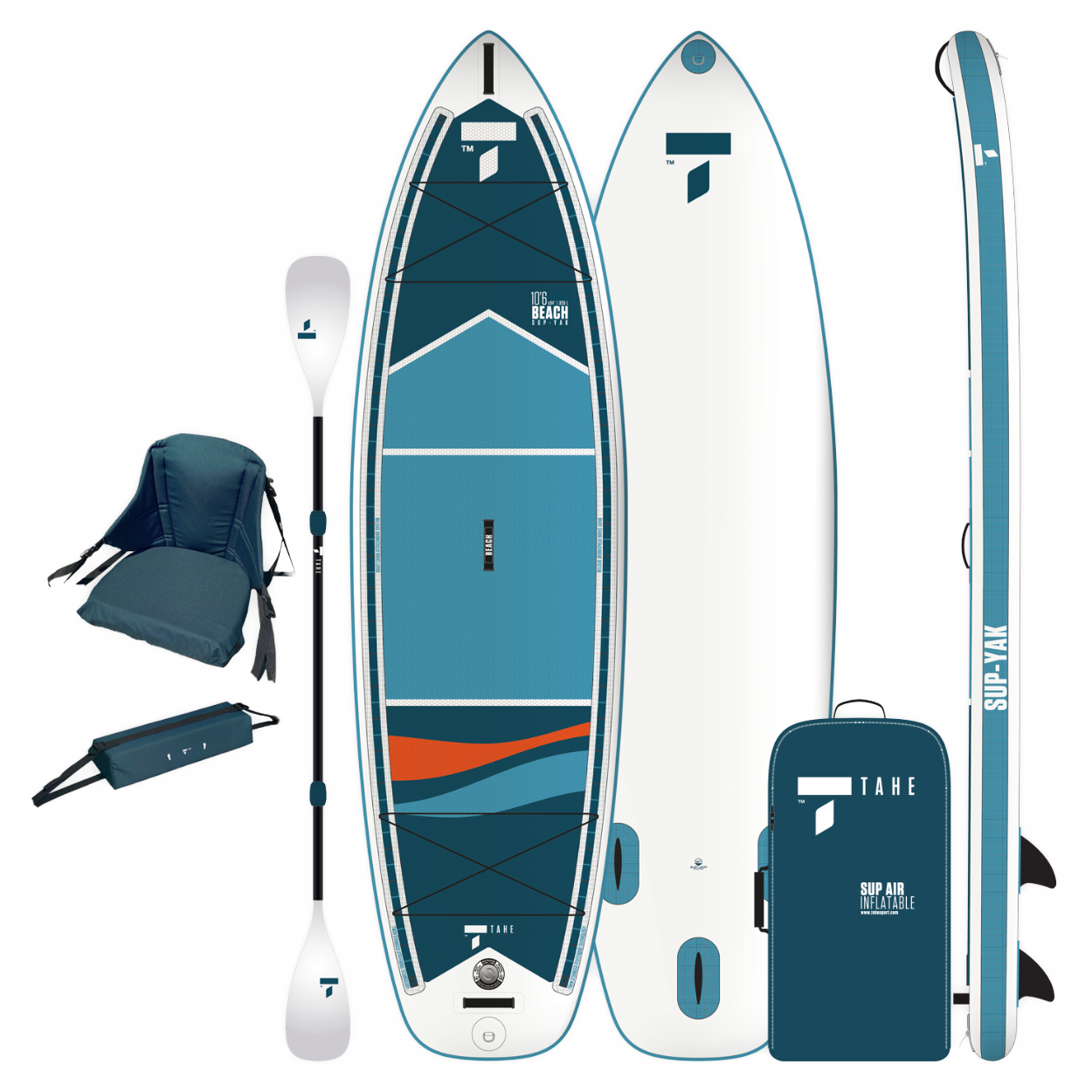 10'6 Beach SUP-YAK Air + Kayak Pack