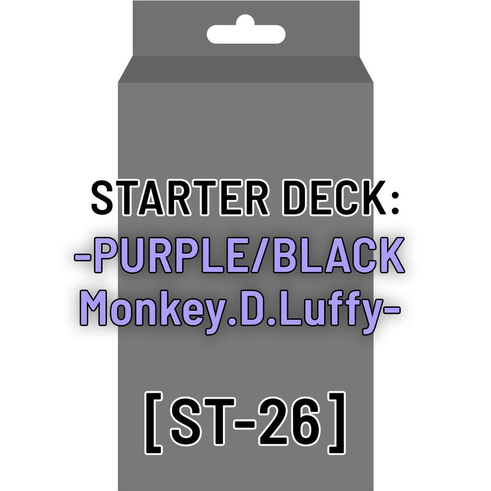 Starter Deck ST-26 PURPLE/BLACK Monkey.D.Luffy