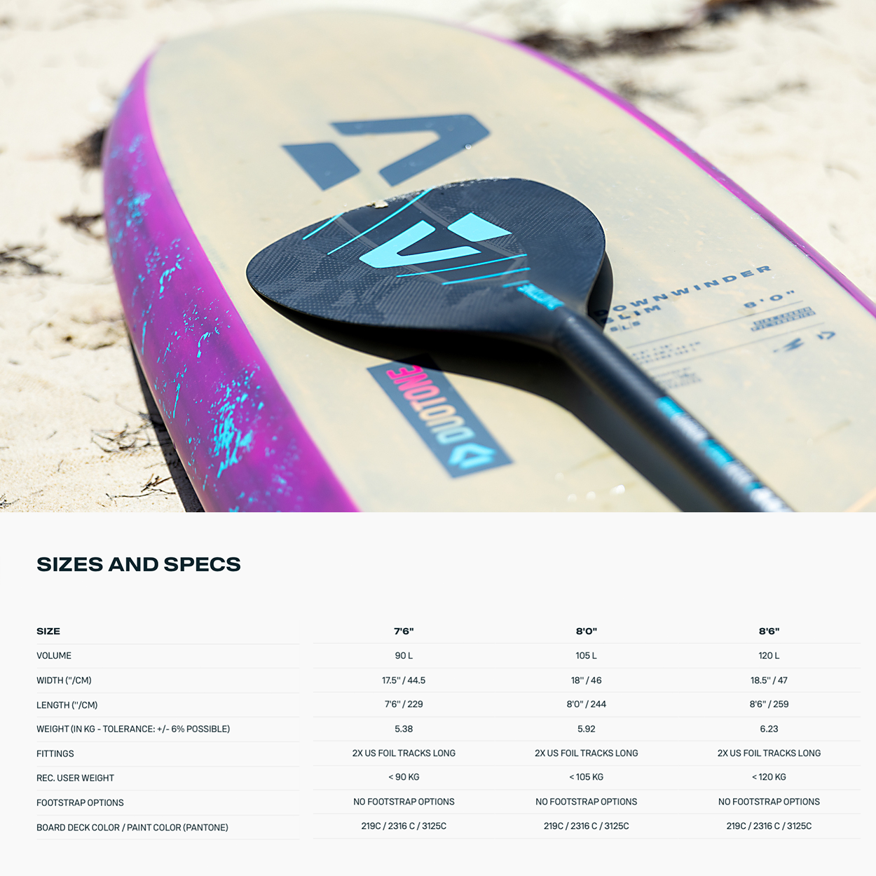 Downwinder Slim SLS Wing Board