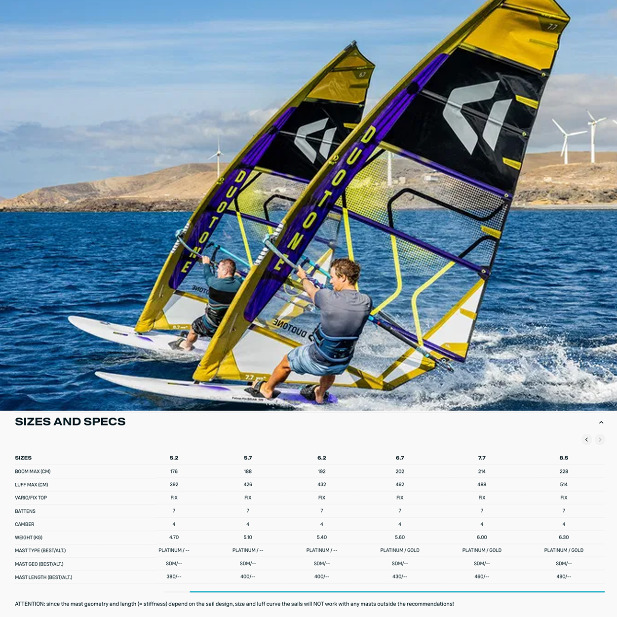 Warp_Fin Windsurf Sail