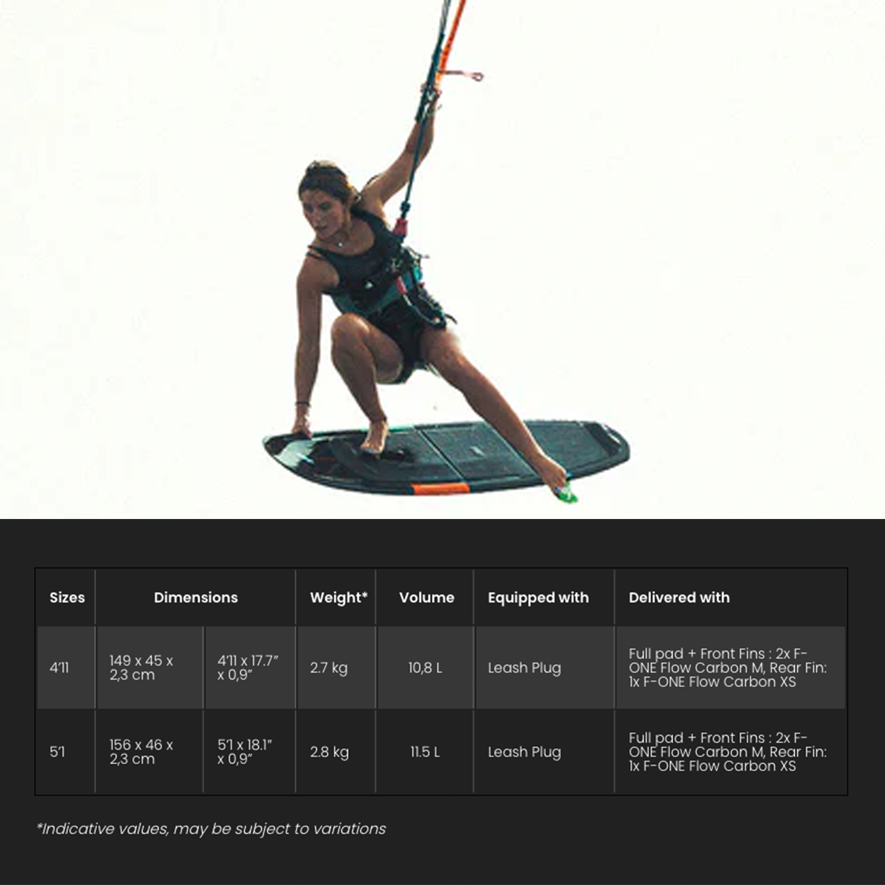 Magnet Carbon Kite Surfboard