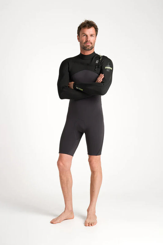 NuWave Session Lite 2:2 Mens FL Chest Zip Shorty