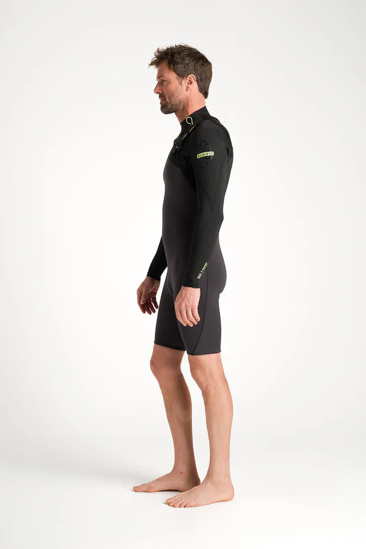 NuWave Session Lite 2:2 Mens FL Chest Zip Shorty