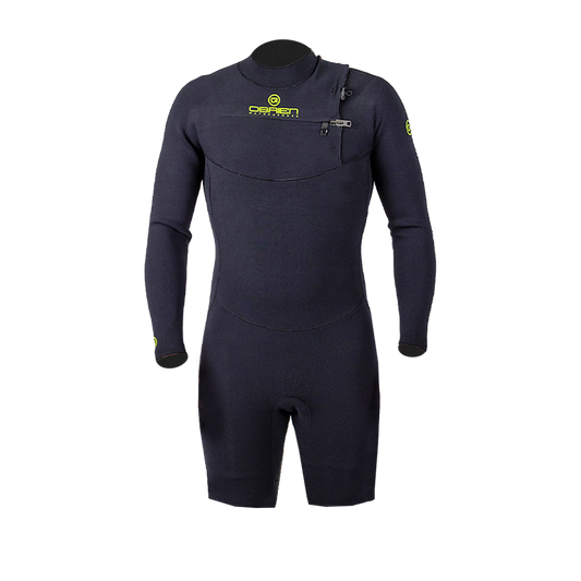 Elite Plus 3/2 FZ LS Shorty Mens Wetsuit