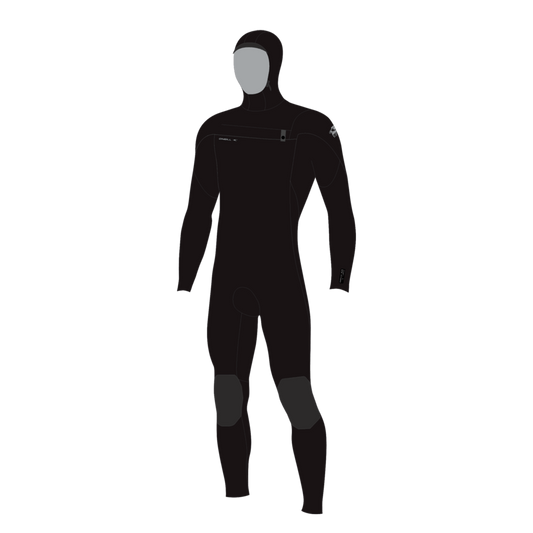 Epic 6/4 Chest Zip W/Hood Mens Wetsuit