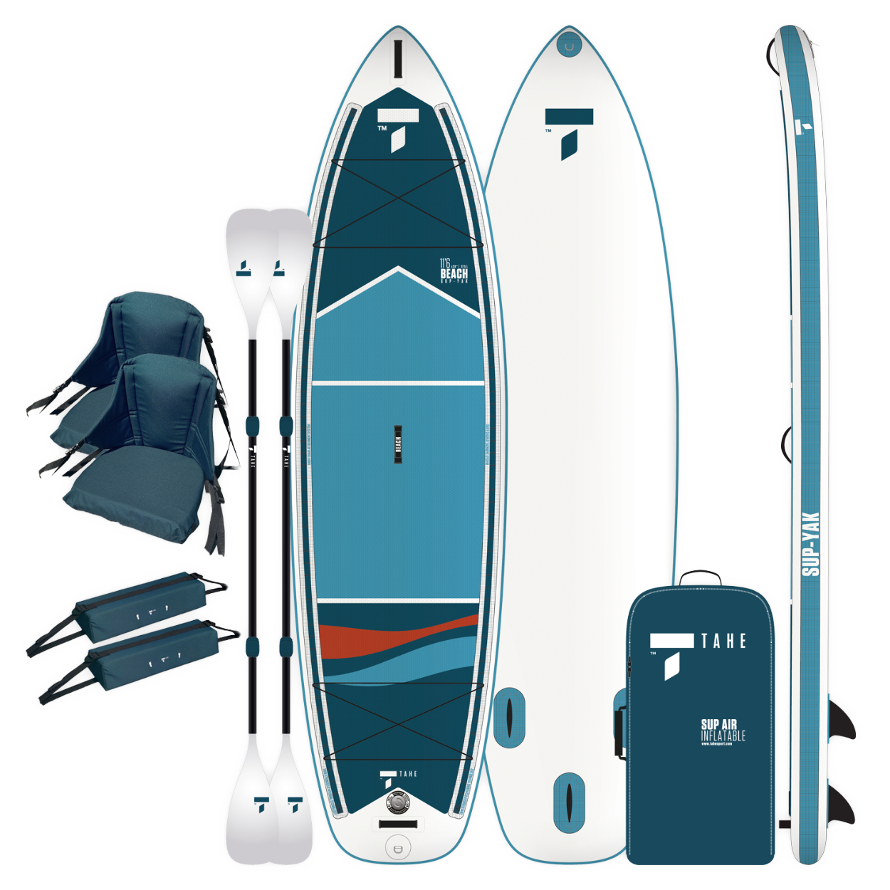 11'6 Beach SUP-YAK Air + Kayak Pack